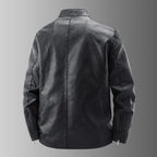 Leder-Bikerjacke