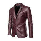 Business-Casual-Lederjacke