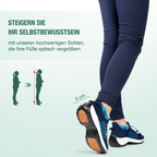 Blaue – Orthopädische Strickschuhe in Blau-Marineblau