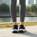 Liliana – Orthopädische Strickschuhe in Lila-Schwarz