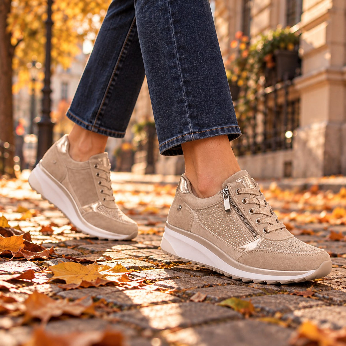 Ricarda Sneaker mit Reißverschluss