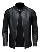 Klassische Lederjacke