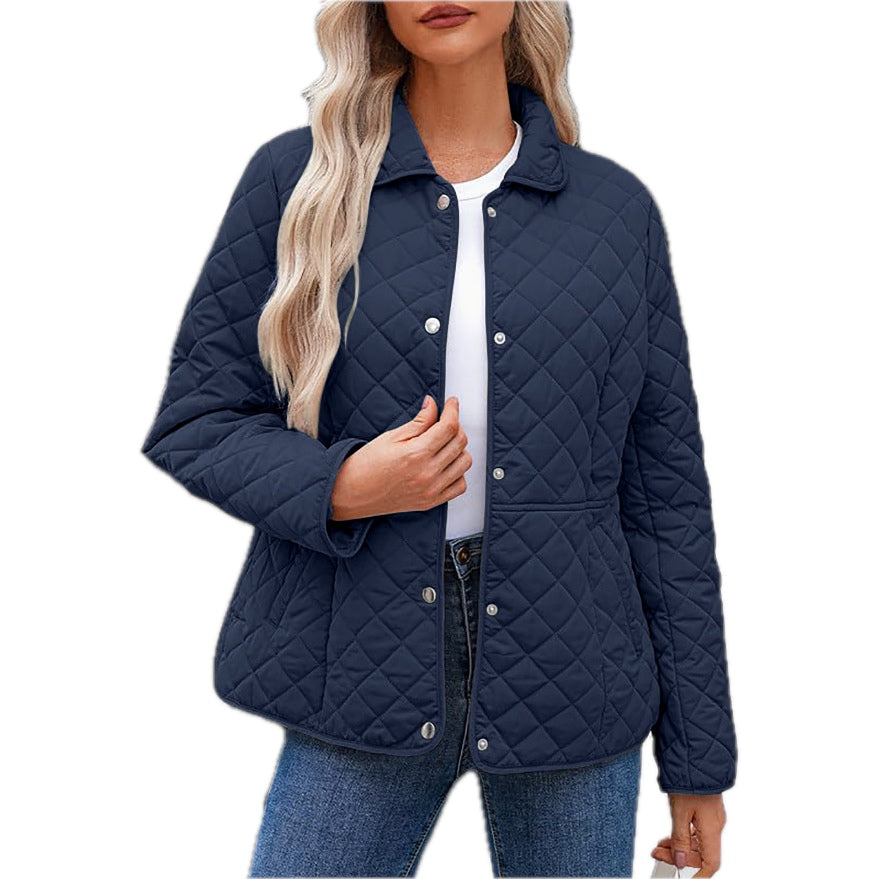 Ida™ | Gesteppte Übergangsjacke mit Hemdkragen
