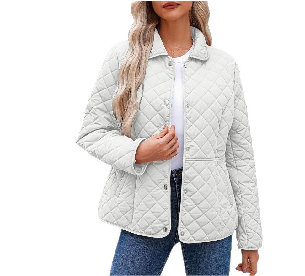 Ida™ | Gesteppte Übergangsjacke mit Hemdkragen